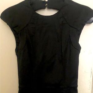 Bebe black dress, some wear